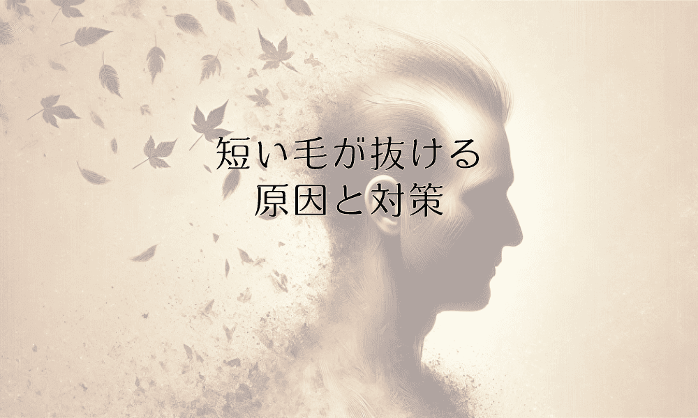短い毛が抜ける原因と対策 - 薄毛の初期症状について