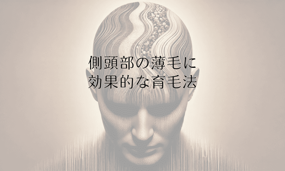 側頭部の薄毛に効果的な育毛法と生活習慣の見直し