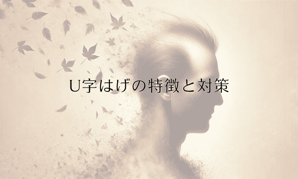U字はげの特徴と対策｜頭頂部と前頭部の薄毛への対応
