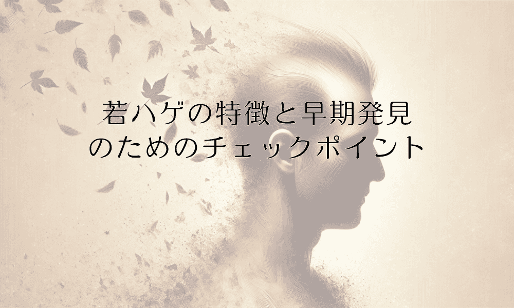 若ハゲの特徴と早期発見のためのチェックポイント