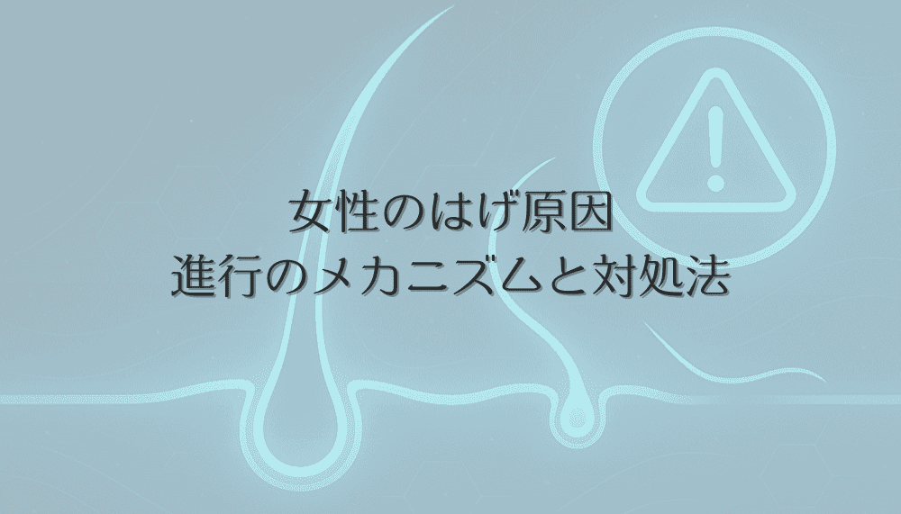 女性のはげ原因から見る薄毛進行のメカニズムと対処法