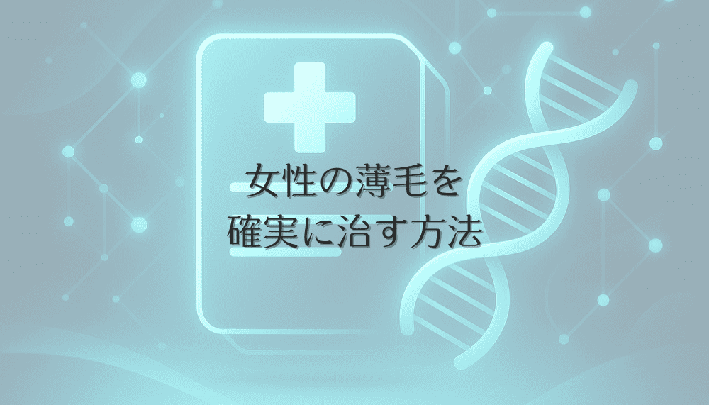 女性の薄毛を確実に治す方法｜症状別の効果的アプローチ