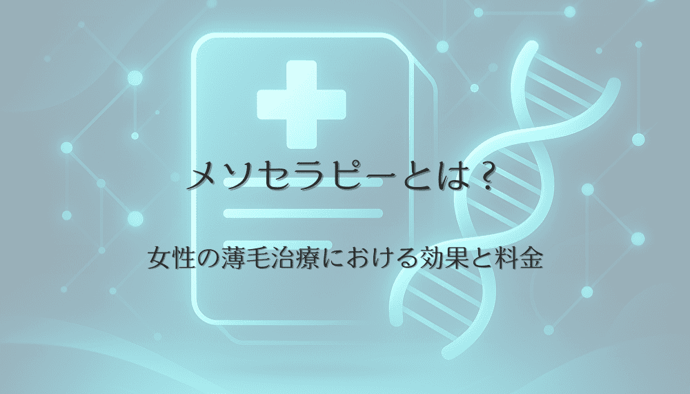 メソセラピーとは？女性の薄毛治療における効果と料金について