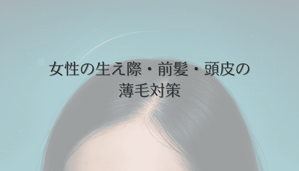 女性の生え際・前髪・頭皮の薄毛対策｜部位別治療の選び方