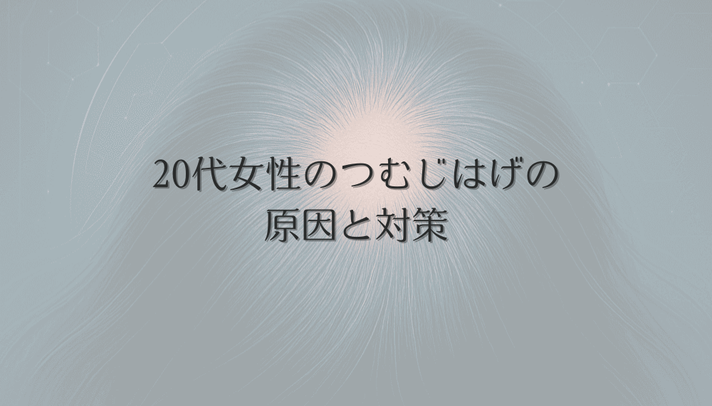 20代女性のつむじはげの原因と対策｜若年性脱毛の悩みを解決