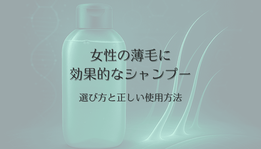 女性の薄毛に効果的なシャンプーの選び方と正しい使用方法
