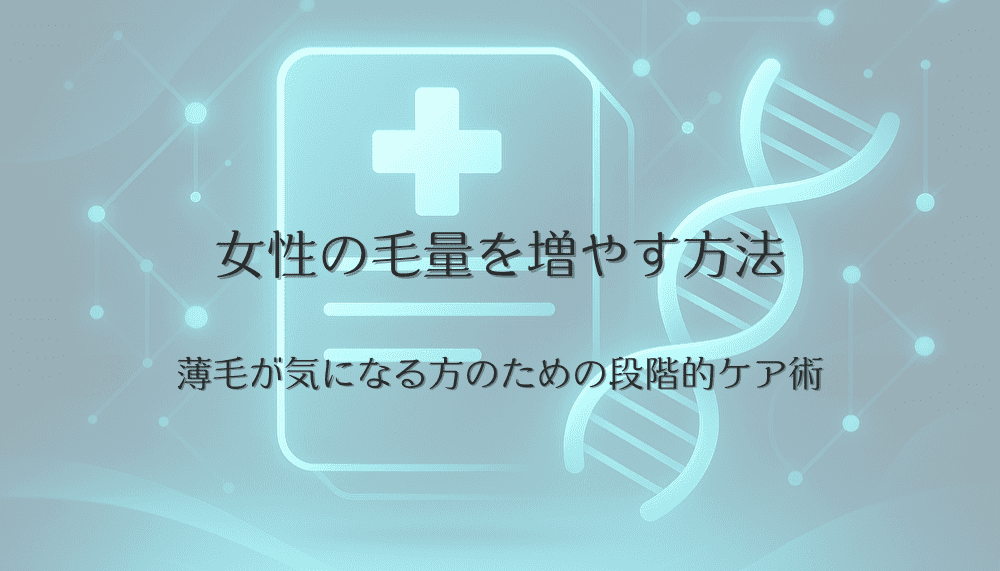 女性の毛量を増やす方法｜薄毛が気になる方のための段階的ケア術