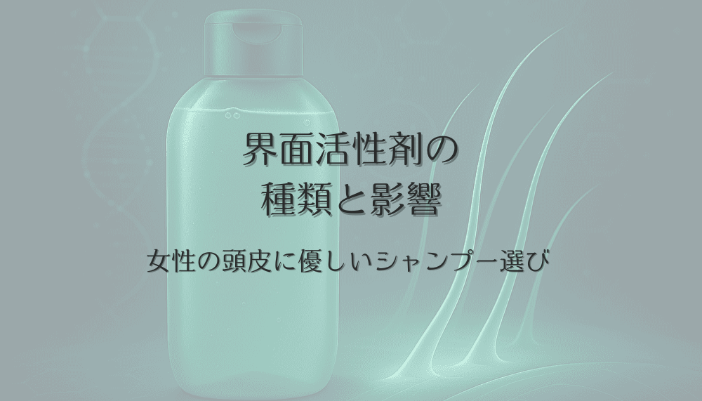 女性の頭皮に優しいシャンプー選び - 界面活性剤の種類と影響