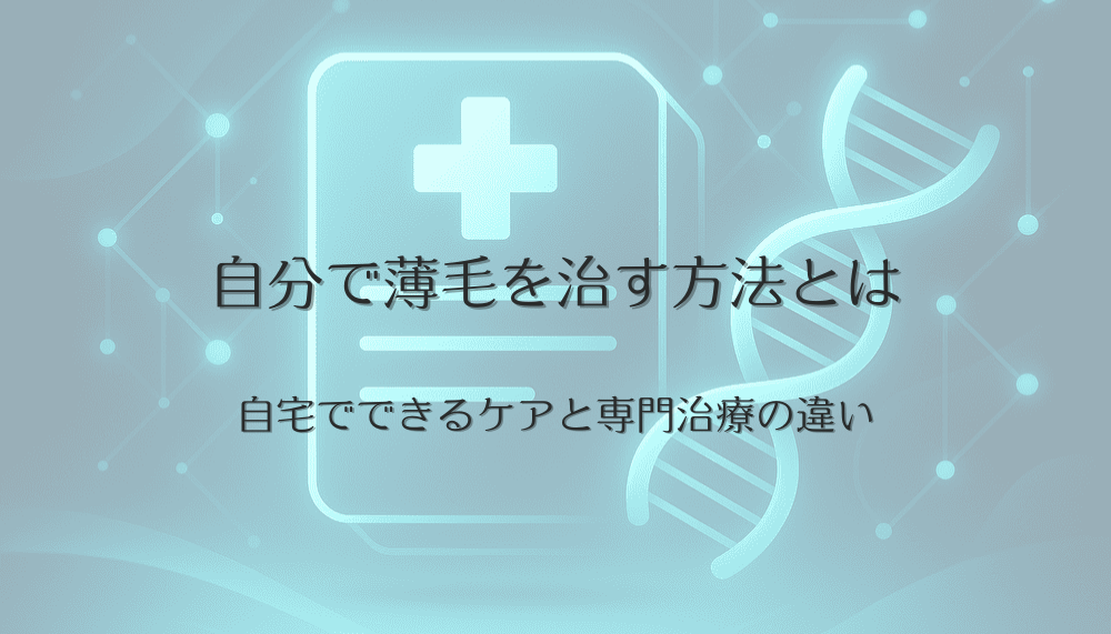 女性が自分で薄毛を治す方法とは｜自宅でできるケアと専門治療の違い