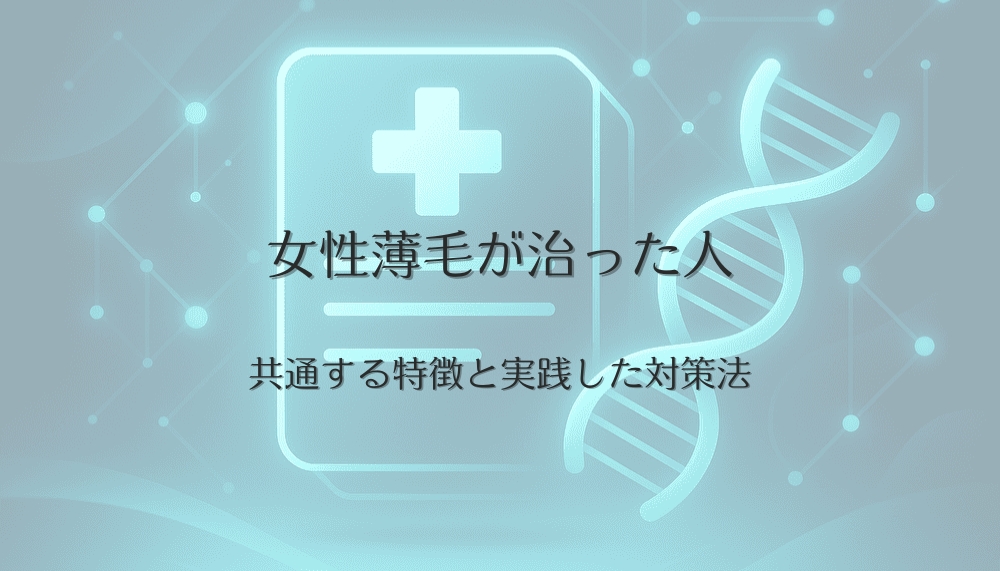 女性薄毛が治った人に共通する特徴と実践した対策法
