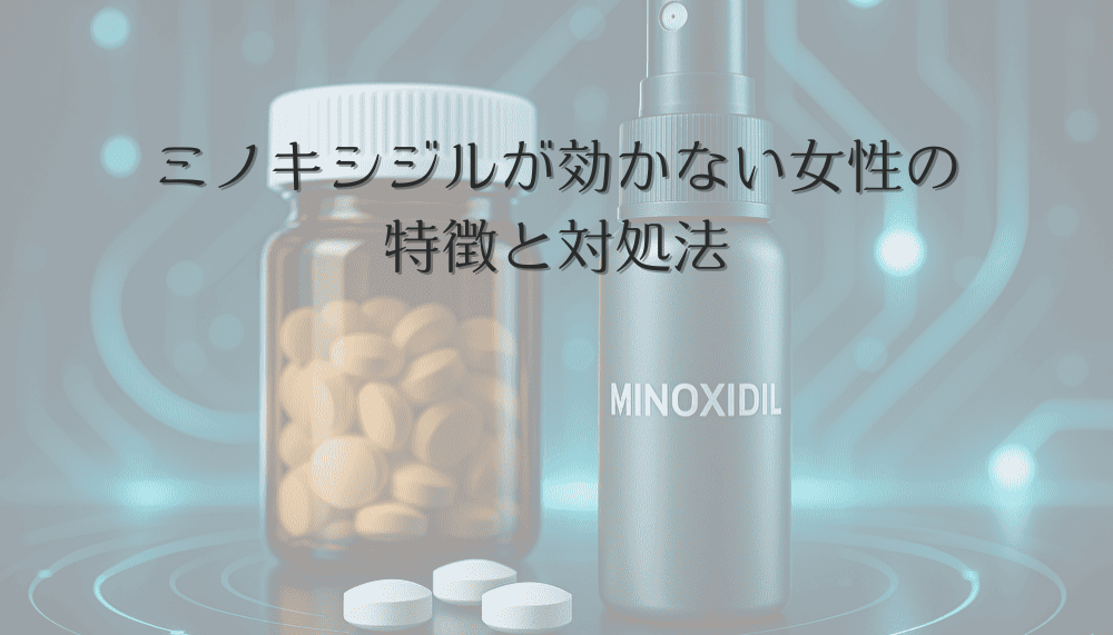 ミノキシジルが効かない女性の特徴と対処法｜別の治療選択肢