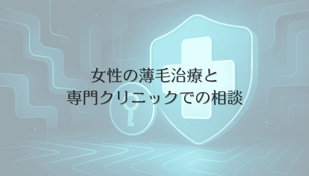 女性の薄毛治療と専門クリニックでの相談｜自分に合う治療法の選び方