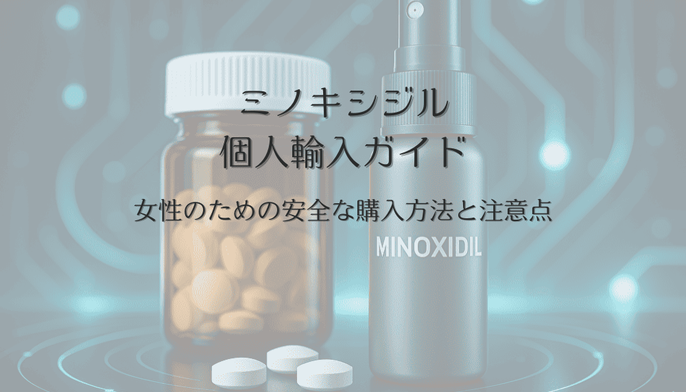 女性のためのミノキシジル個人輸入ガイド｜安全な購入方法と注意点