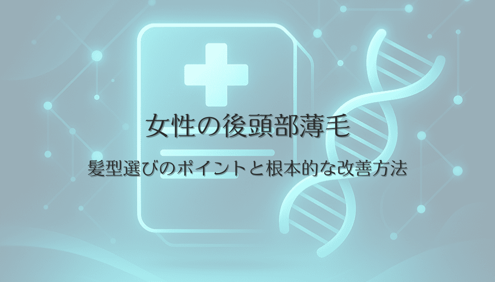 女性の後頭部薄毛に合った髪型選びのポイントと根本的な改善方法