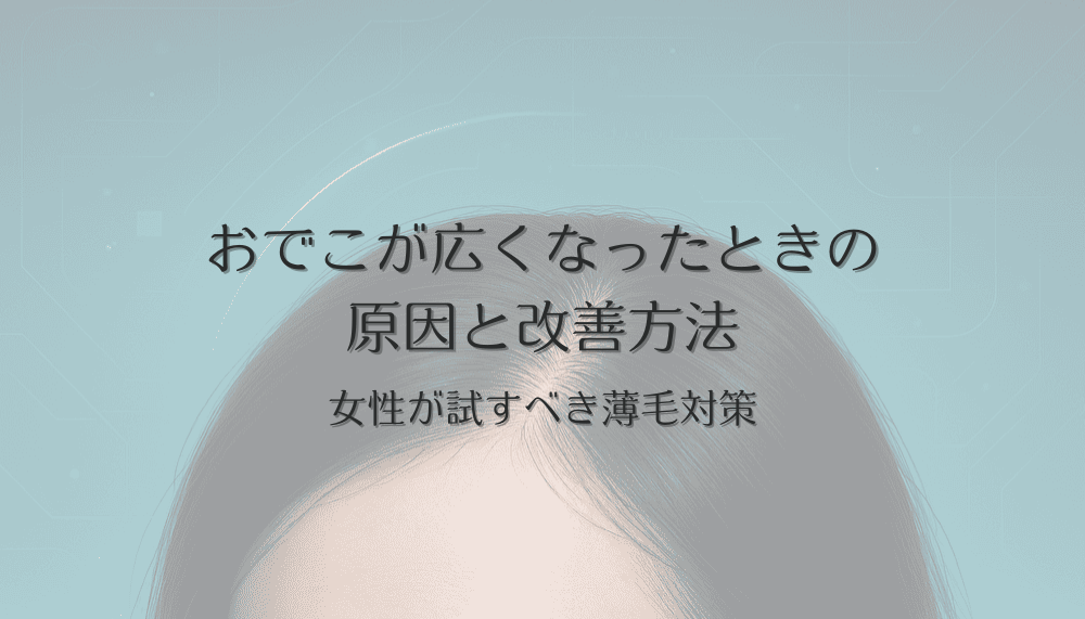 おでこが広くなったと感じる女性が試すべき薄毛対策 - 原因と改善方法