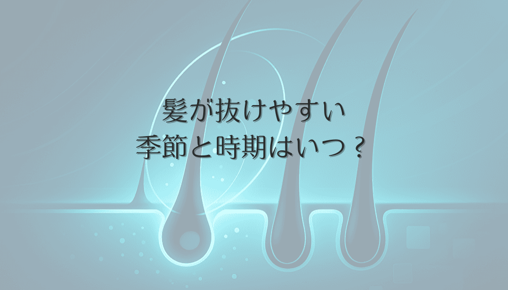 髪が抜けやすい季節と時期はいつ？女性の抜け毛パターンと予防策