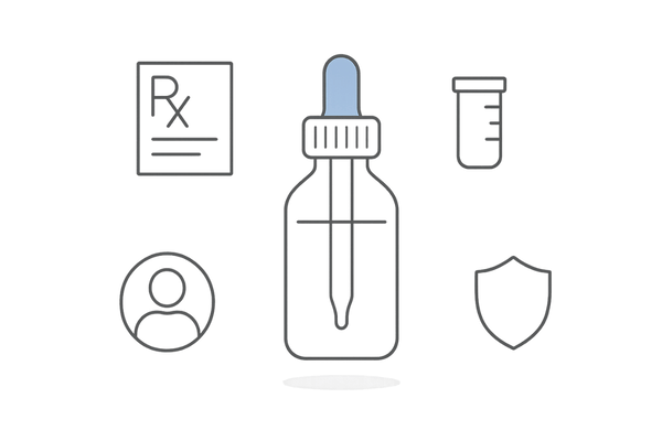 医療用発毛剤イメージ（高濃度ミノキシジル外用薬と個別調整・処方）