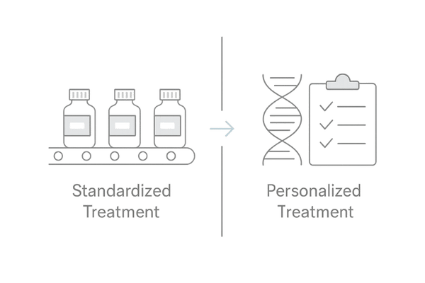 格安オンライン診療の“画一処方”と個別化の対比