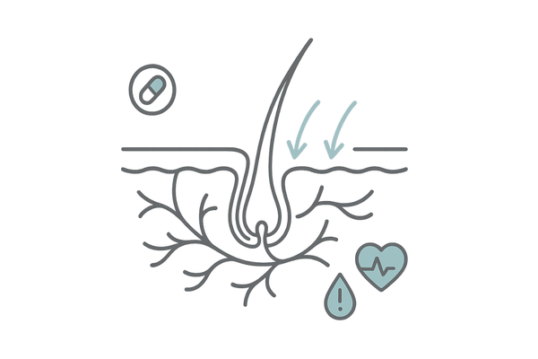 ミノキシジルタブレットの作用｜血管拡張と毛母細胞活性のビジュアル