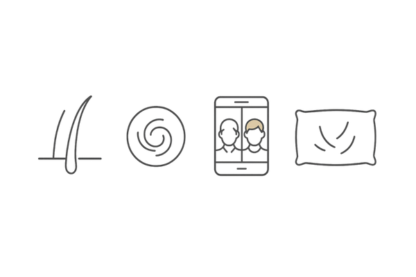 頭頂部セルフチェック：変化に気づくための4アイコン