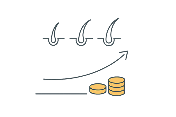 継続で変わるコスパ感：時間軸×費用×ボリュームのシンプル指標