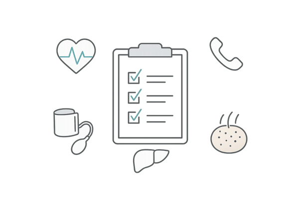 頭頂部AGA治療の副作用を理解：チェックポイントと受診の目安（安全対策の図解）