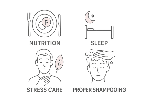生活習慣とヘアケアの要点|栄養・睡眠・ストレス・正しいシャンプー