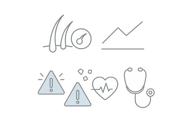 初期脱毛と副作用の注意点|頭皮トラブル・全身症状のサイン