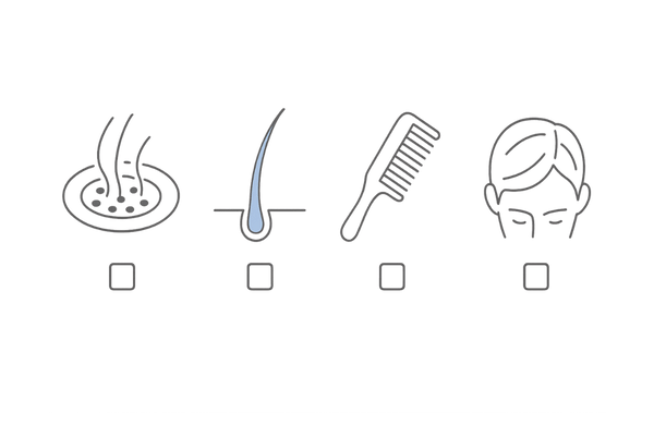 初期症状セルフチェック：抜け毛・髪質・スタイリング・地肌の見え方