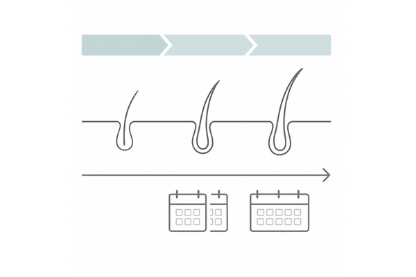 治療期間と効果の現実：ヘアサイクルと継続の目安（3〜6ヶ月）
