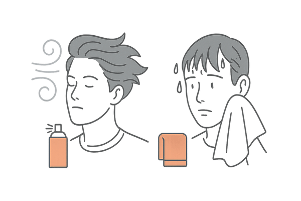 『バレる』を防ぐポイント：縁の浮き・強風・濡れ髪の対策