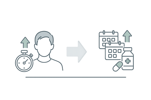 AGA治療と見た目対策の効果発現タイムライン(即日 vs 数ヶ月~1年)