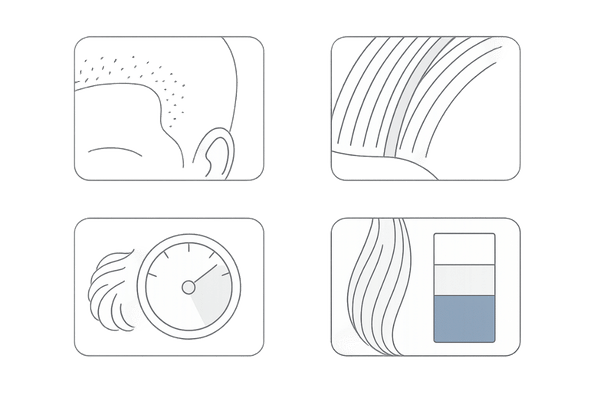 バレないウィッグのチェックポイント(生え際・分け目・光沢・色合わせ)