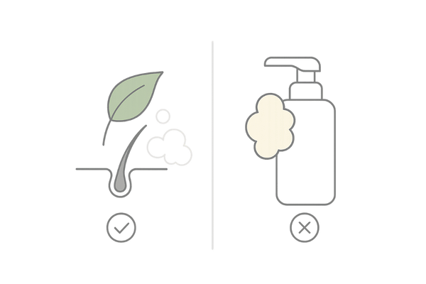 育毛シャンプーと一般シャンプーの違い