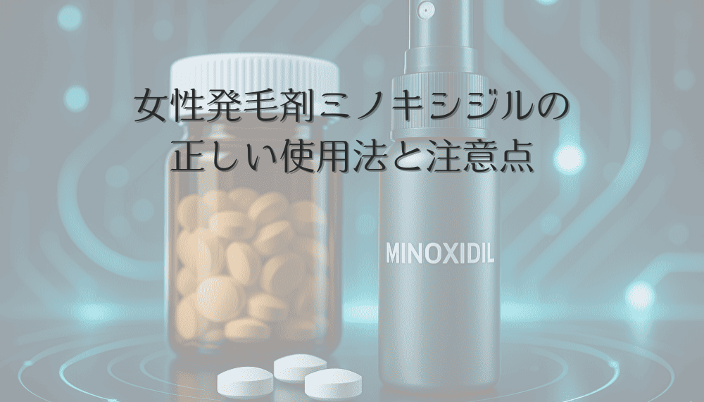 女性発毛剤ミノキシジルの正しい使用法と注意点