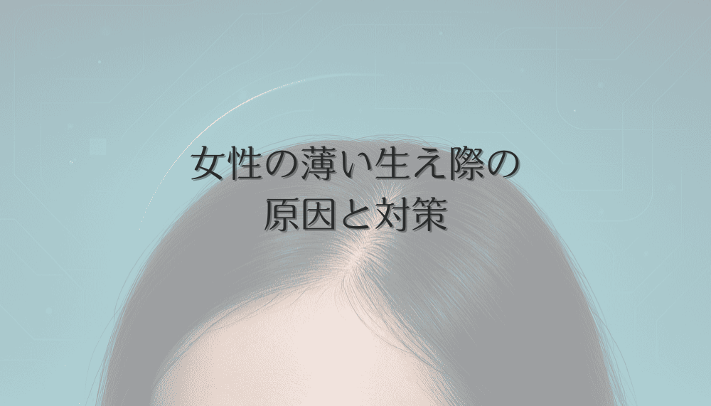 女性の薄い生え際に悩んでいませんか？原因と対策